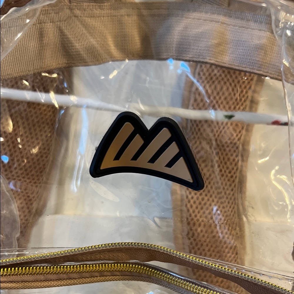 Clear and Tan Backpack - Picture 4 of 6